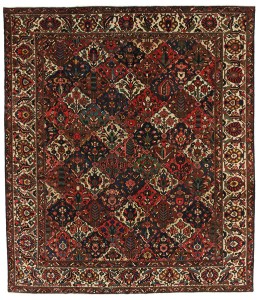 Bakhtiari - old Persian Carpet 397x345