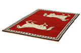 Gabbeh - Qashqai Persian Carpet 188x125 - Picture 2