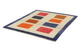 Gabbeh - Bakhtiari Persian Carpet 186x163 - Picture 2